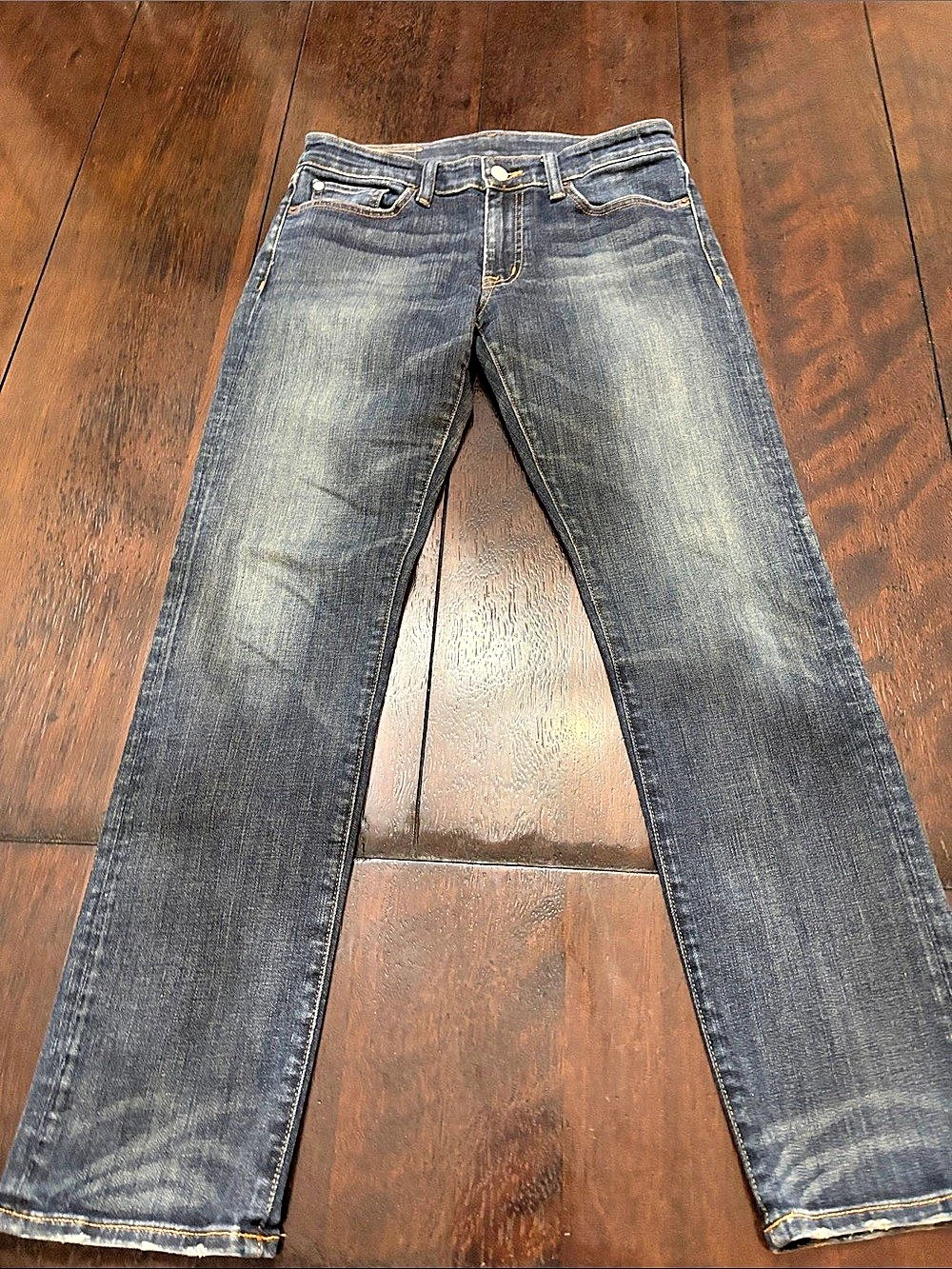 Denim & Supply Ralph Lauren straight leg jeans dark wash flag patch